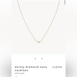 Bluboho dainty diamond nova necklace - brand new condition